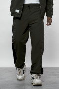 Оптом Спортивный костюм мужской плащевой цвета хаки 1508Kh в Ижевск, фото 12