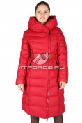 Оптом Пальто женское зимнее большого размера красного цвета 15173Kr, фото 2