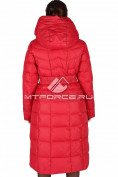 Оптом Пальто женское зимнее большого размера красного цвета 15173Kr, фото 3