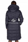 Оптом Пальто женское зимнее большого размера темно-синего цвета 15181TS, фото 3