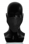 Оптом Маска защитная многоразовая женская черного цвета 15842Ch в Екатеринбурге, фото 8