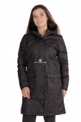 Оптом Куртка парка демисезонная женская ПИСК сезона черного цвета 16099Ch, фото 2