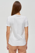 Оптом Женские футболки с принтом белого цвета 1614Bl в Екатеринбурге, фото 5