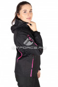Оптом Куртка спортивная женская весна черного цвета 1617Ch, фото 2