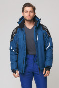 Оптом Горнолыжная куртка MTFORCE синего цвета 1654S, фото 2