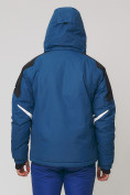 Оптом Горнолыжная куртка MTFORCE синего цвета 1654S, фото 3