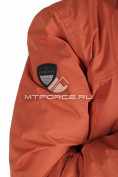 Оптом Куртка парка демисезонная женская оранжевого цвета 16799O, фото 6