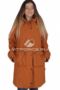 Оптом Куртка парка демисезонная женская горчичного цвета 16799G, фото 2