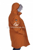 Оптом Куртка парка демисезонная женская горчичного цвета 16799G, фото 3
