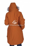 Оптом Куртка парка демисезонная женская горчичного цвета 16799G, фото 5
