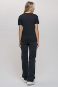 Оптом Женские футболки с принтом черного цвета 1681Ch в Екатеринбурге, фото 4