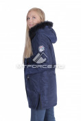 Оптом Итальянская куртка женская темно-синего цвета 1686TS, фото 4