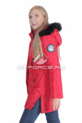 Оптом Итальянская куртка женская красного цвета 1686Kr, фото 3