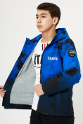 Оптом Куртка демисезонная для мальчика синего цвета 168S в Екатеринбурге, фото 12