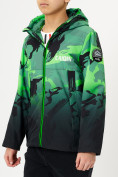 Оптом Куртка демисезонная для мальчика зеленого цвета 168Z в Казани, фото 7