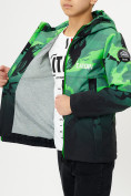 Оптом Куртка демисезонная для мальчика зеленого цвета 168Z в Екатеринбурге, фото 9