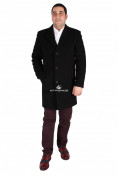 Оптом Пальто мужское черного цвета 16Ch в Новосибирске