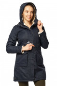 Оптом Куртка парка демисезонная женская ПИСК сезона темно-синего цвета 17099TS в Уфе, фото 2