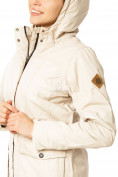 Оптом Куртка парка демисезонная женская ПИСК сезона бежевого цвета 17099B в Новосибирске, фото 6