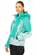 Оптом Куртка горнолыжная женская зеленого цвета 17122Z, фото 2