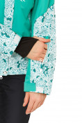 Оптом Куртка горнолыжная женская зеленого цвета 17122Z, фото 7