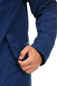 Оптом Куртка парка мужская осень весна темно-синего цвета 1720TS, фото 7