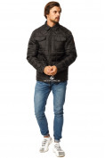 Оптом Куртка мужская стеганная черного цвета 1743Ch в Самаре