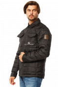 Оптом Куртка мужская стеганная черного цвета 1743Ch в Сочи, фото 3