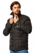 Оптом Куртка мужская стеганная черного цвета 1743Ch, фото 5