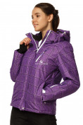 Оптом Куртка горнолыжная женская фиолетового цвета 1766F в Челябинске, фото 3