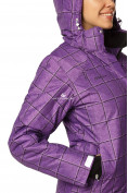 Оптом Куртка горнолыжная женская фиолетового цвета 1766F в Новосибирске, фото 5