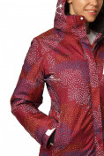 Оптом Куртка горнолыжная женская бордового цвета 1766Bo, фото 5
