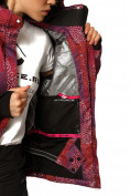 Оптом Куртка горнолыжная женская бордового цвета 1766Bo, фото 8