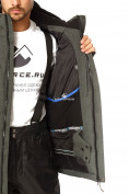 Оптом Куртка горнолыжная мужская большого размера цвета хаки 1767Kh в Новосибирске, фото 6