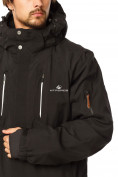 Оптом Куртка горнолыжная мужская большого размера черного цвета 1767Ch, фото 5