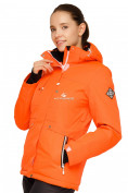 Оптом Куртка горнолыжная женская оранжевого цвета 1770О в Новосибирске, фото 2