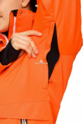 Оптом Куртка горнолыжная женская оранжевого цвета 1770О в Новосибирске, фото 5