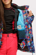 Оптом Куртка горнолыжная подростковая для девочки оранжевого цвета 1773O, фото 6