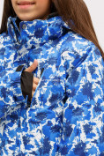 Оптом Куртка горнолыжная подростковая для девочки синего цвета 1773S в Новосибирске, фото 6