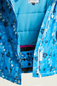 Оптом Куртка горнолыжная подростковая для девочки синего цвета 1774S, фото 6