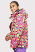 Оптом Куртка горнолыжная подростковая для девочки розового цвета 1774-1R, фото 2
