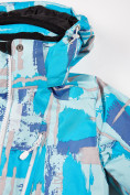 Оптом Куртка горнолыжная подростковая для девочки голубого цвета 1774Gl, фото 7