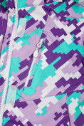 Оптом Куртка горнолыжная подростковая для девочки фиолетового цвета 1774F, фото 5