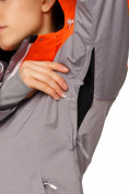 Оптом Куртка горнолыжная женская персикового цвета 1777Р, фото 5