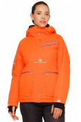 Оптом Куртка горнолыжная женская оранжевого цвета 1778О в Новосибирске