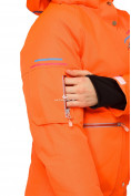 Оптом Куртка горнолыжная женская оранжевого цвета 1778О в Новосибирске, фото 6