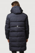 Оптом Куртка зимняя удлиненная мужская темно-синего цвета 1780TS, фото 4