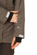 Оптом Куртка горнолыжная женская большого размера темно-серого цвета 1783ТС в Уфе, фото 5