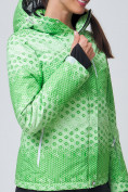 Оптом Куртка горнолыжная женская зеленого цвета 1786Z в Казани, фото 2