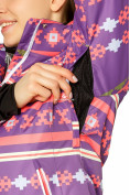 Оптом Костюм горнолыжный женский фиолетового цвета 01795F, фото 6